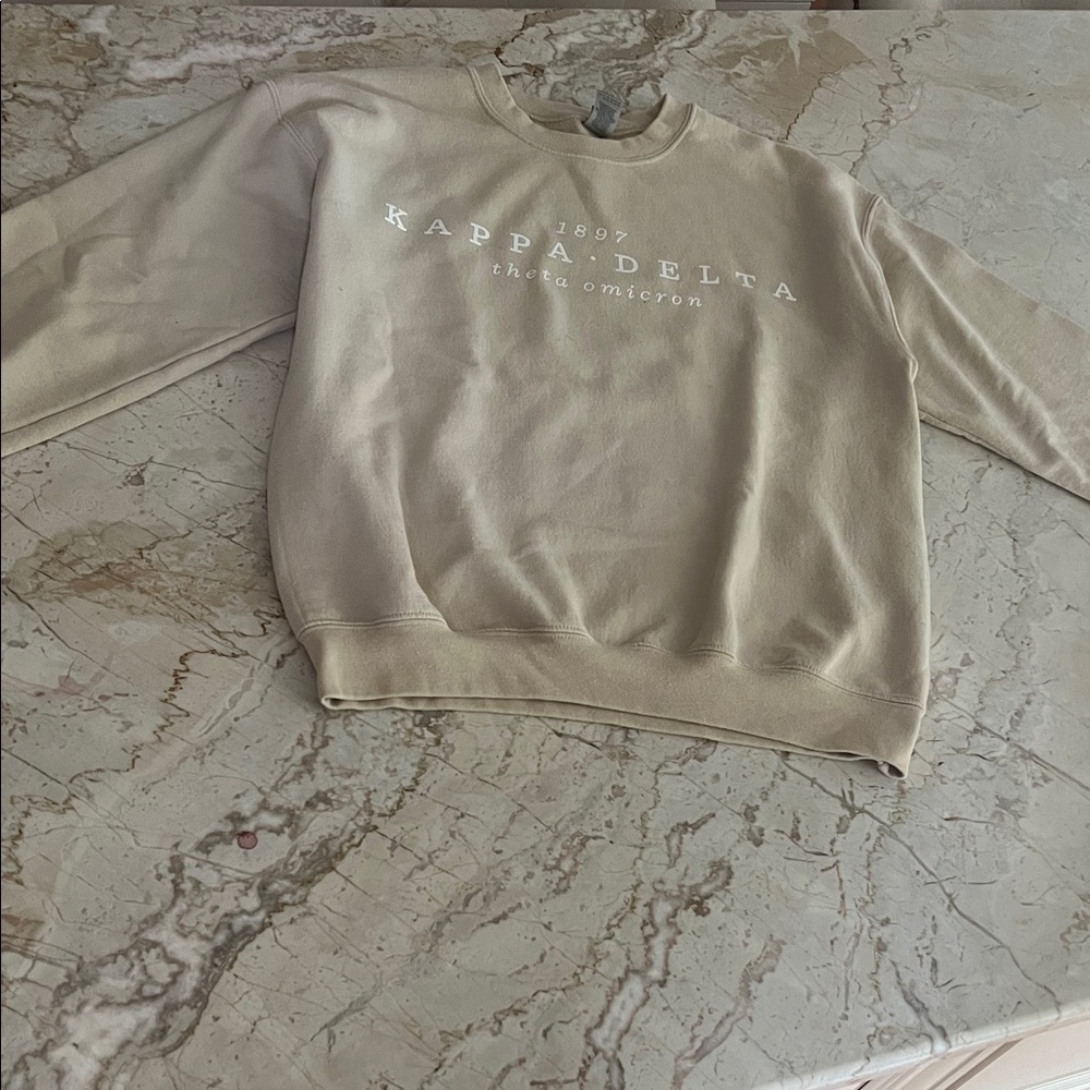 Gildan Kappa Delta Cream Crew Neck Sweater
